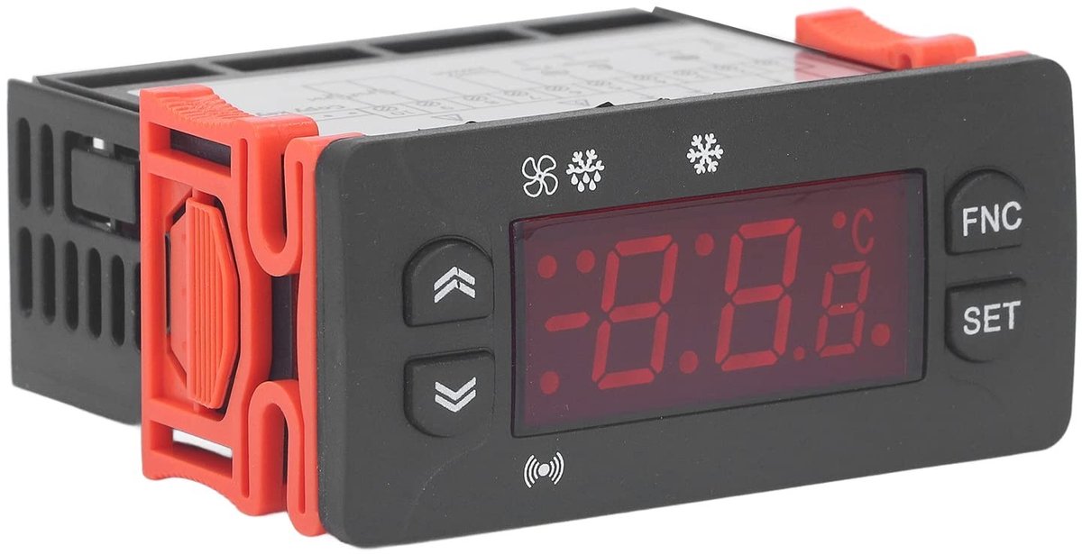Dailygoods- Temperatuurcontroller Premium Regeling - Thermometer - Temperatuurmeter Binnen - Thermostaat voor Koelkast - Temperatuurcorrectie - Sensorfoutalarm