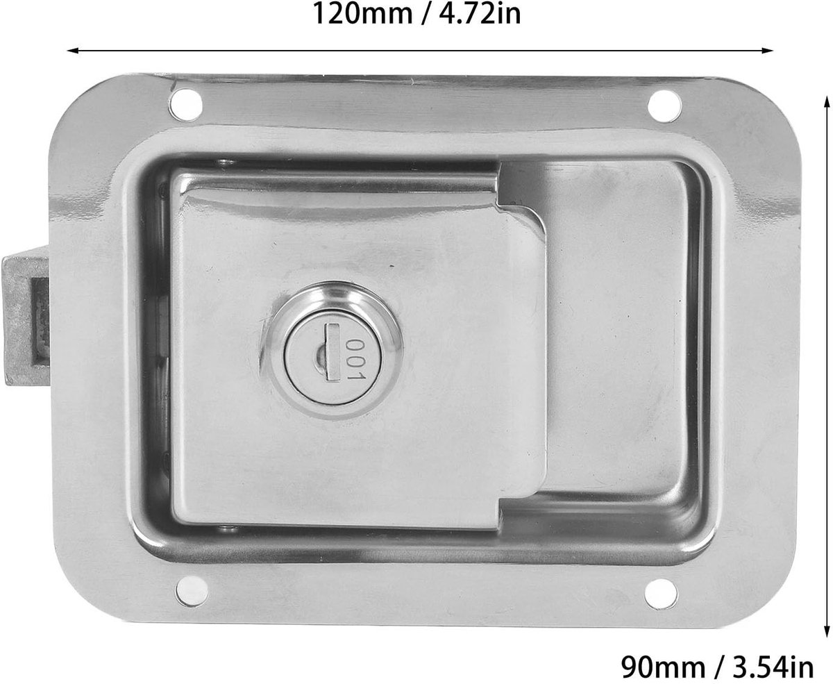 Dailygoods - Reizen Trailer Lock - Roestvrij Stalen Inbouwslot voor RV Deuren