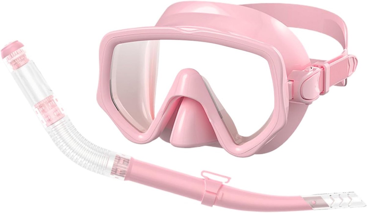 Thijox - Duik Snorkelende Set voor Volwassenen - Panoramisch Breed Uitzicht Snorkeluitrusting met Neus Ademhaling - Siliconen Zwemuitrusting voor Wate