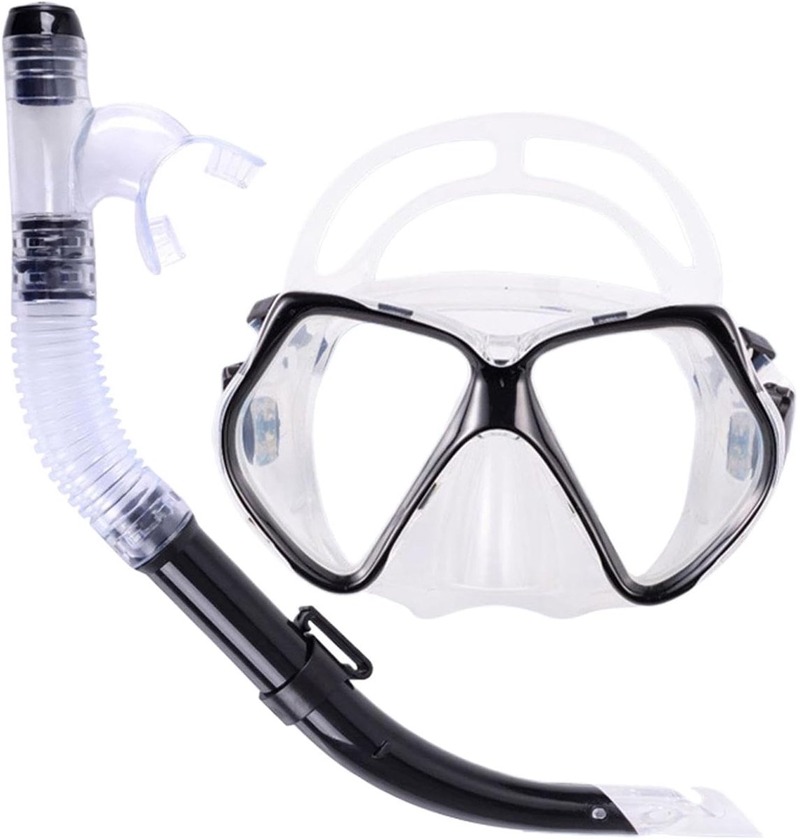 Thijox - Snorkelset Voor Volwassenen Met Panoramisch Uitzicht - Anti-condens Snorkel Uitrusting Voor Mannen, Vrouwen, Jongeren & Kinderen - Perfect Vo