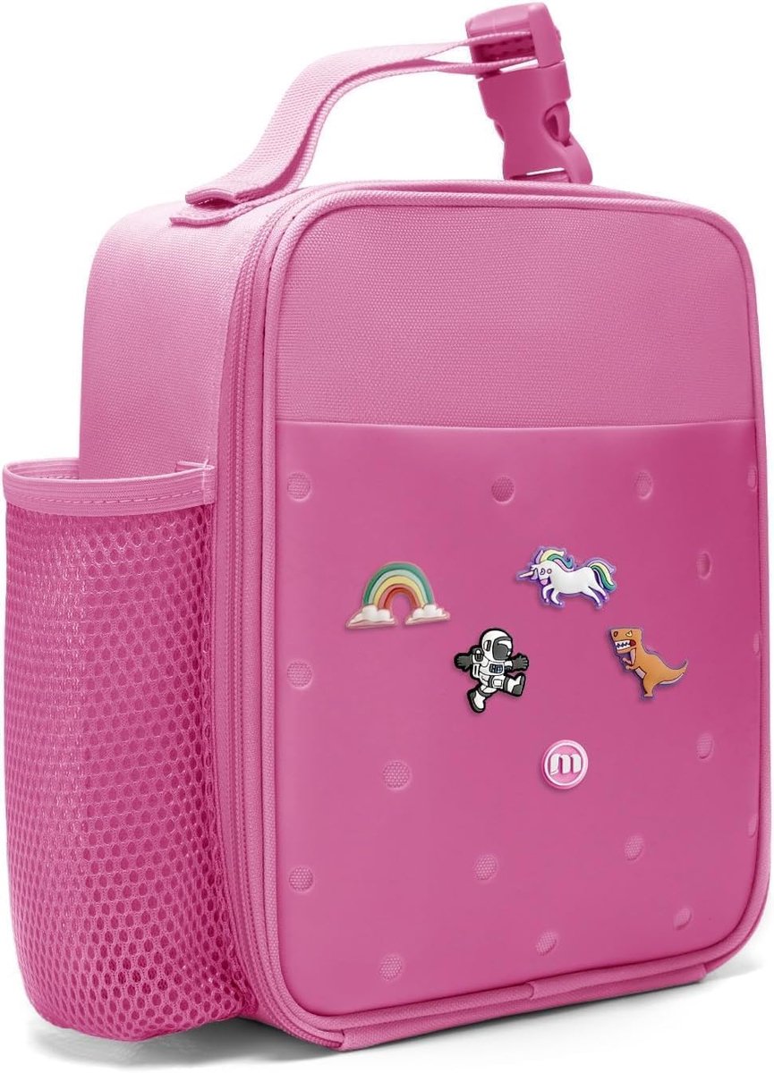 SnelShoppen - Geïsoleerde lunchtas voor kinderen, waterdichte thermische lunchbox, draagbare koeltas voor jongens en meisjes, perfect voor school, pic