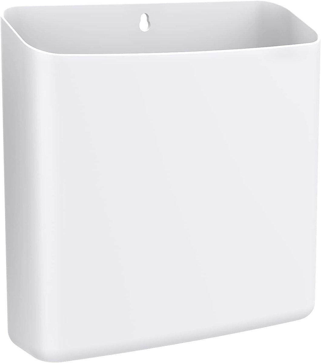 Magnetische Fluff Bin voor de Wasruimte en Badkamer - Wandmontage Opbergcontainer voor Wasmiddelen, Droogballen en Afval met Ruimtebesparend Ontwerp