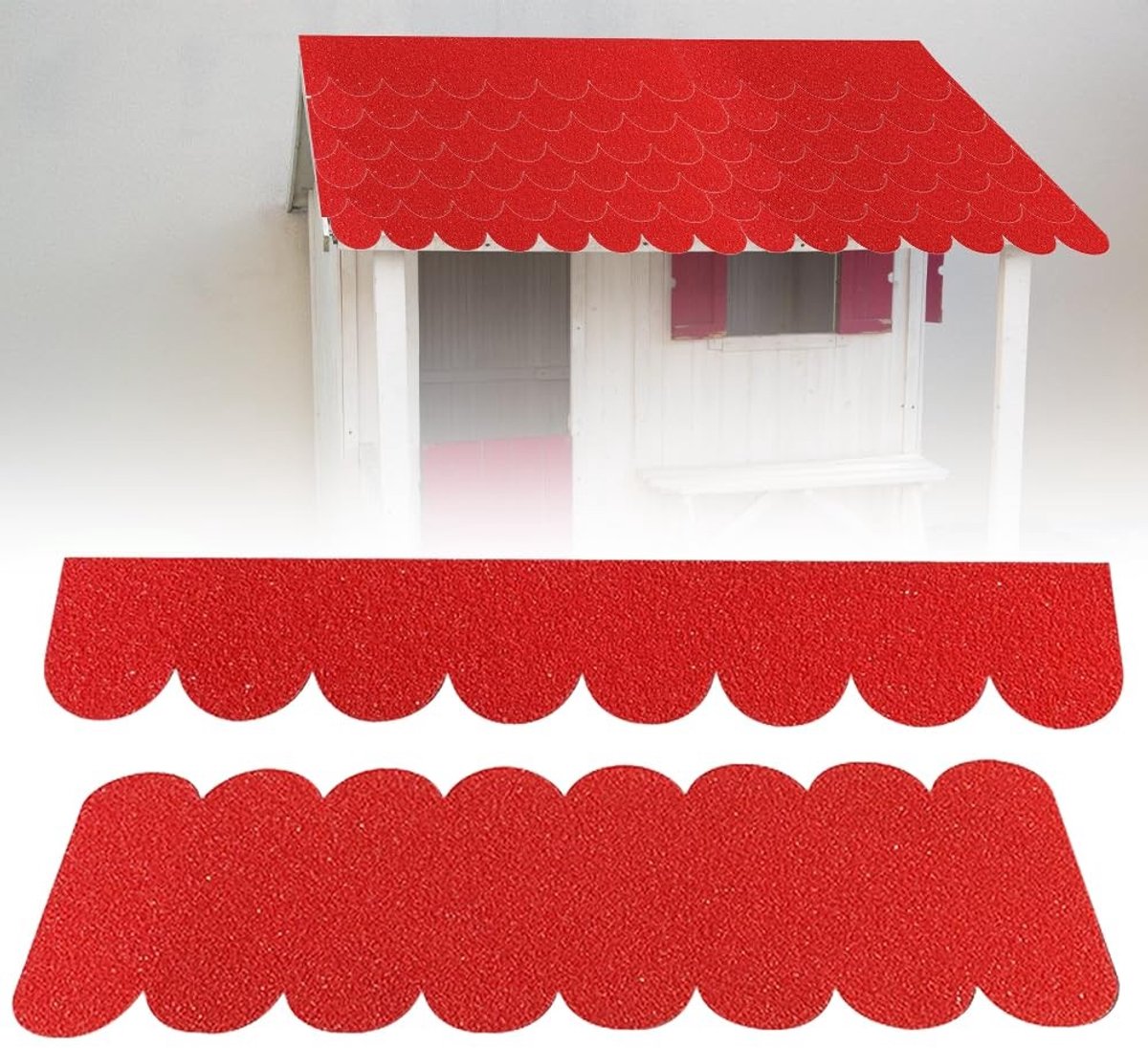 Zelfklevende Dakbedekking voor Vogelhuisjes, Waterdicht, Mini Dakshingles, 32 Stuks voor Nestkasten, Konijnenhokken en Insectenhotels