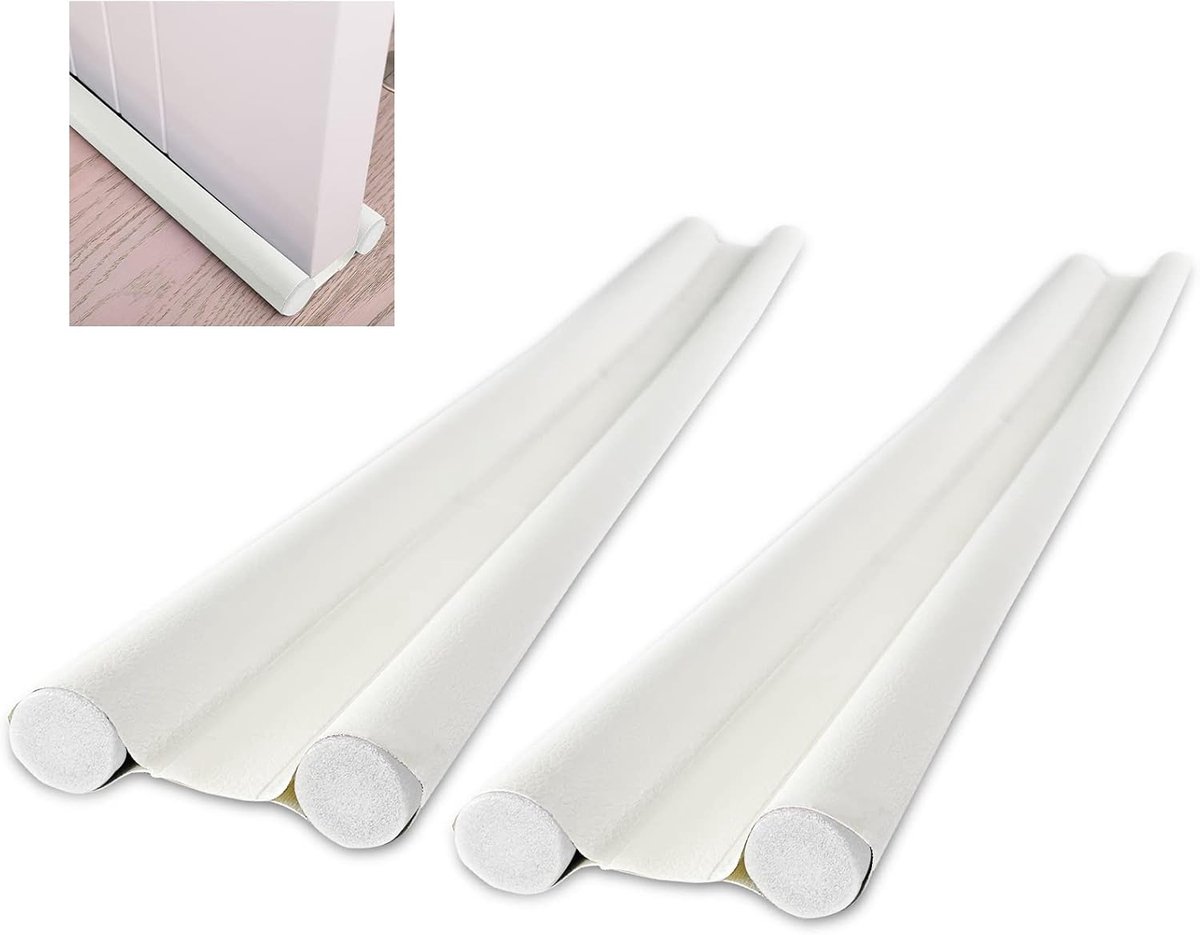 Thijox - Gvolatee Tochtstopper Windstopper met Dubbele Afdichting 96 cm - Deurafdichting, Op Maat te Snijden, Effectief Tegen Tocht, Lawaai, Kou en In