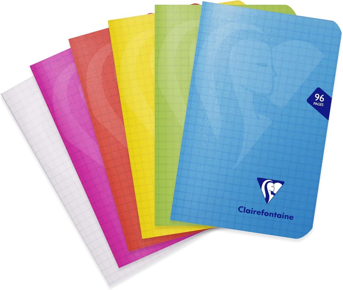 SnelShoppen - Notitieboekje 9x14 cm - 48 Bladzijden Geruit 5x5 mm - Wit Papier 90 g - Polypro Omslag - Willekeurige Kleur - Ideaal Voor School, Werk &