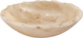 PTMD Draya Onyx White Organic Round Shaped Bowl Big