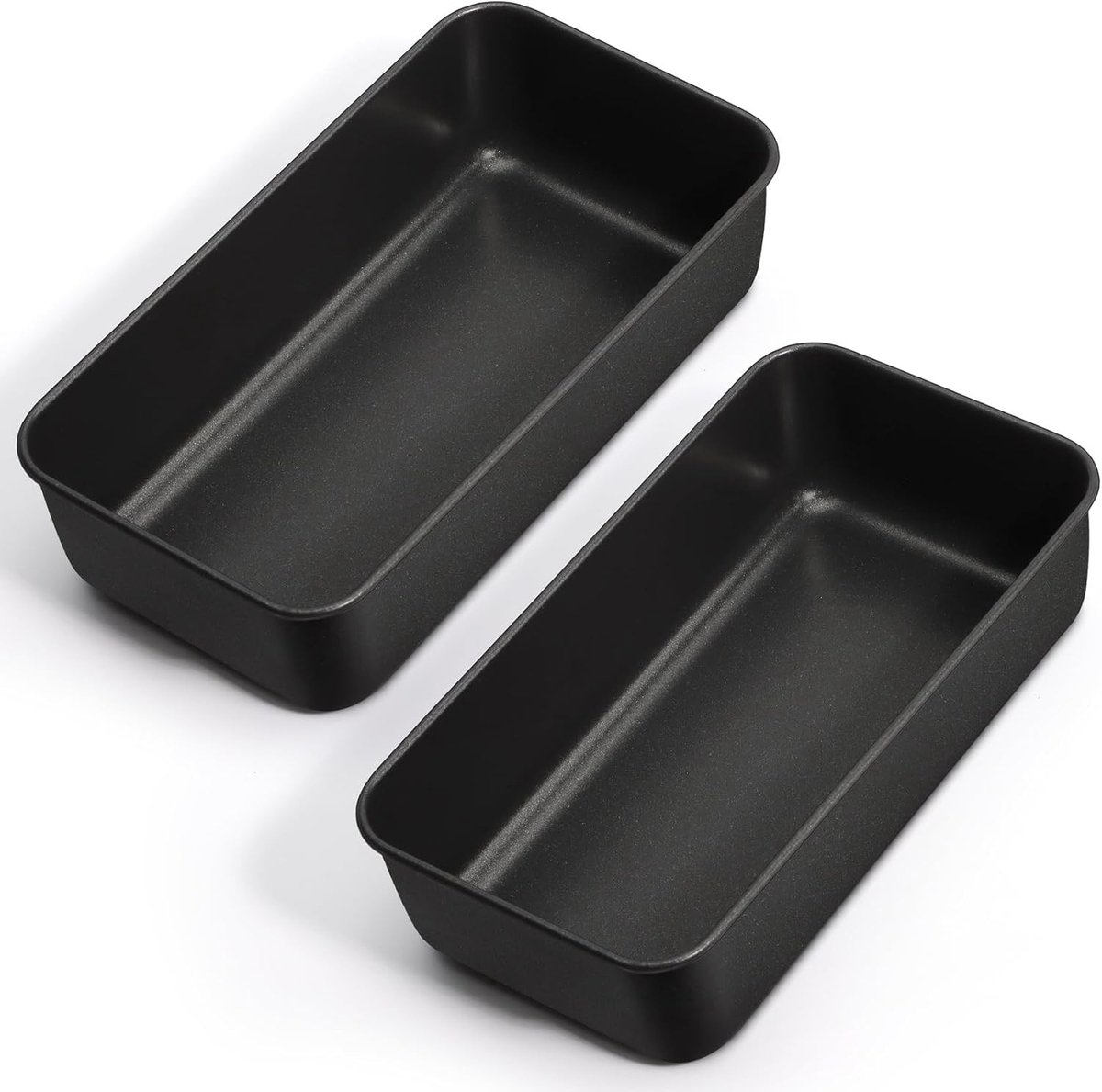 Rectangulaire anti-aanbak bakvormen voor brood en cake, roestvrijstalen kern, eenvoudig te reinigen, 23.5 x 12.7 x 6.5 cm, ideaal voor gezonde bakrecepten