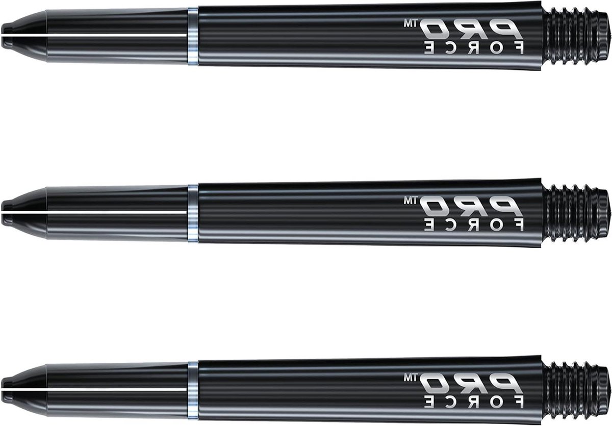 Dartstelen Nylon - Shafts - Precisie Werpen - Schachtvergrendeling - Medium 46mm - Zwart