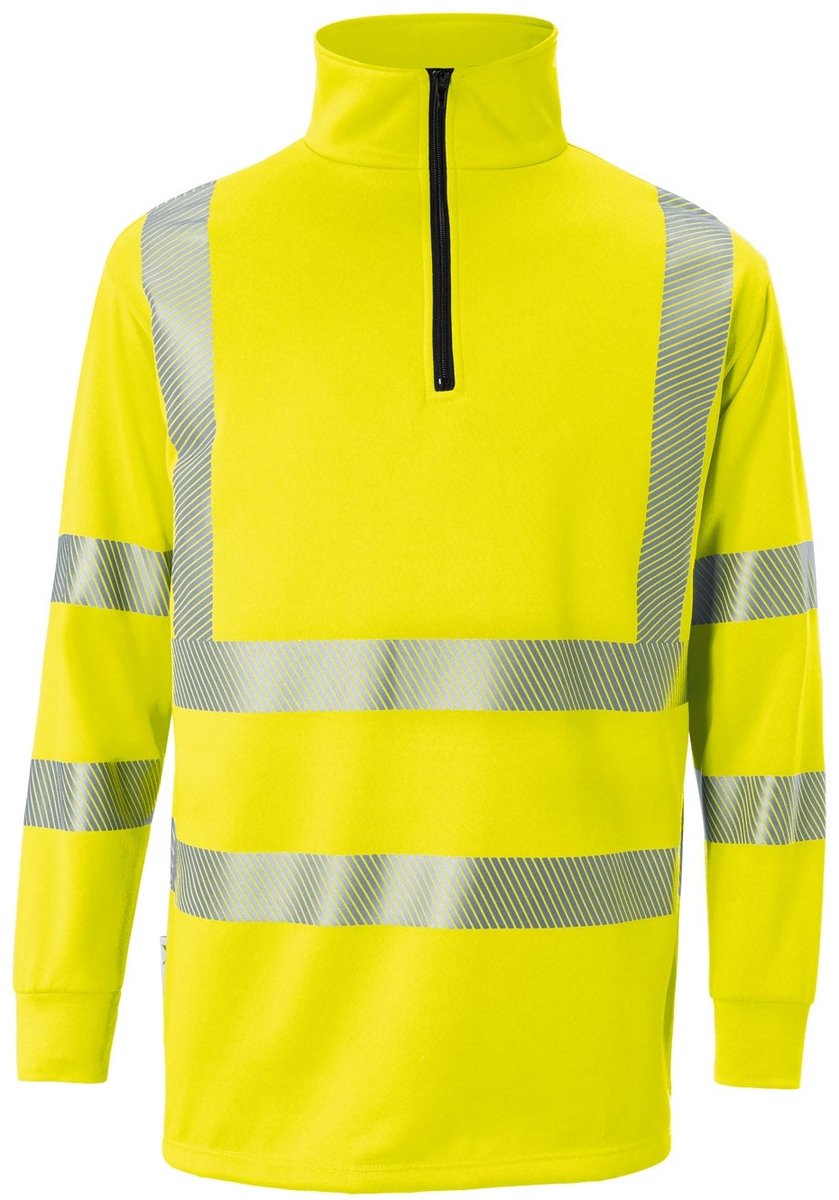 KUBLER PSA 50468344 Hi Vis Reflecterend Sweatshirt Werktrui HEREN Veiligheidstrui Fluor Geel - UV Bescherming