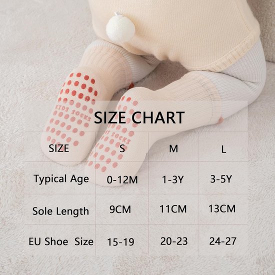 Babysokken - Kindersokken - Warmte en Comfort - Antislipzool - 5 Paar - Multicolor — afbeelding 5