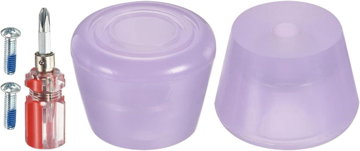 Remblokken - Rolschaats Stoppers - Veilig Remmen - Slijtvast Rubber - 2 Stuks - Paars