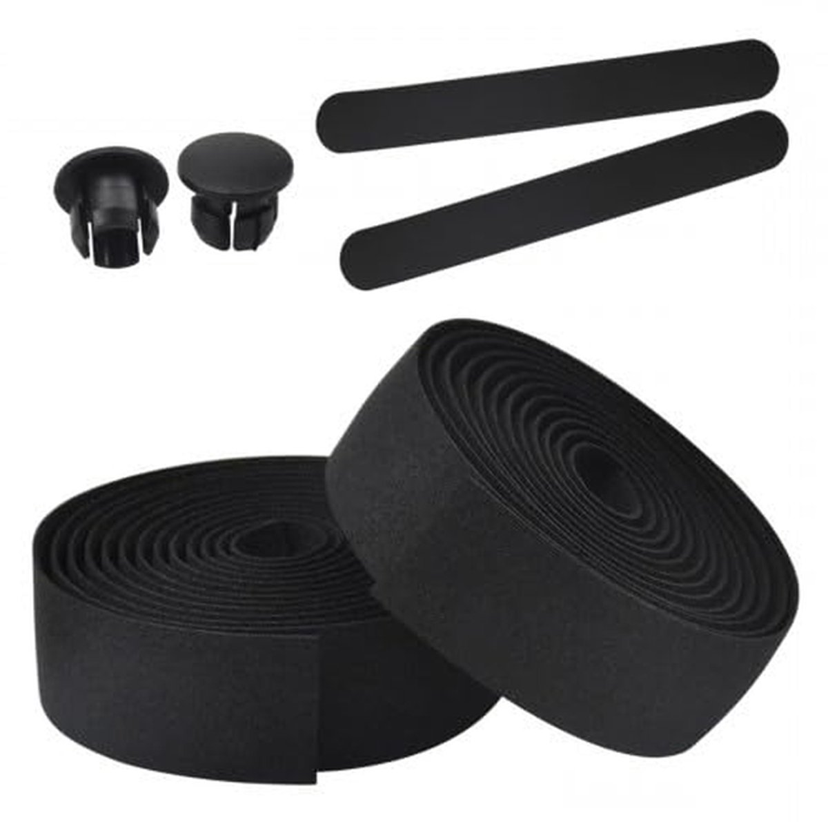 Fietsgordelset - Stuurlint set - Comfortabel Fietsen - Schokabsorberend materiaal - 2 Rollen - Zwart