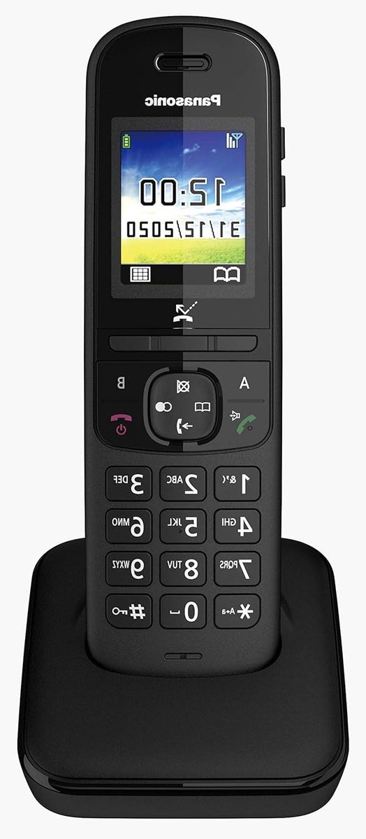 Draadloze DECT Telefoon - Huistelefoon - Thuis Bellen - Schokbestendig Ontwerp - 18 inch Kleurendisplay - Zwart
