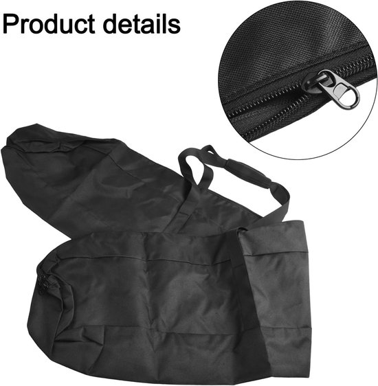Opbergtas Tentstokken - Draagtas Stokken - Buitenuitrusting Organiseren - Waterdicht Oxford Doek - 145 cm - Zwart — afbeelding 3