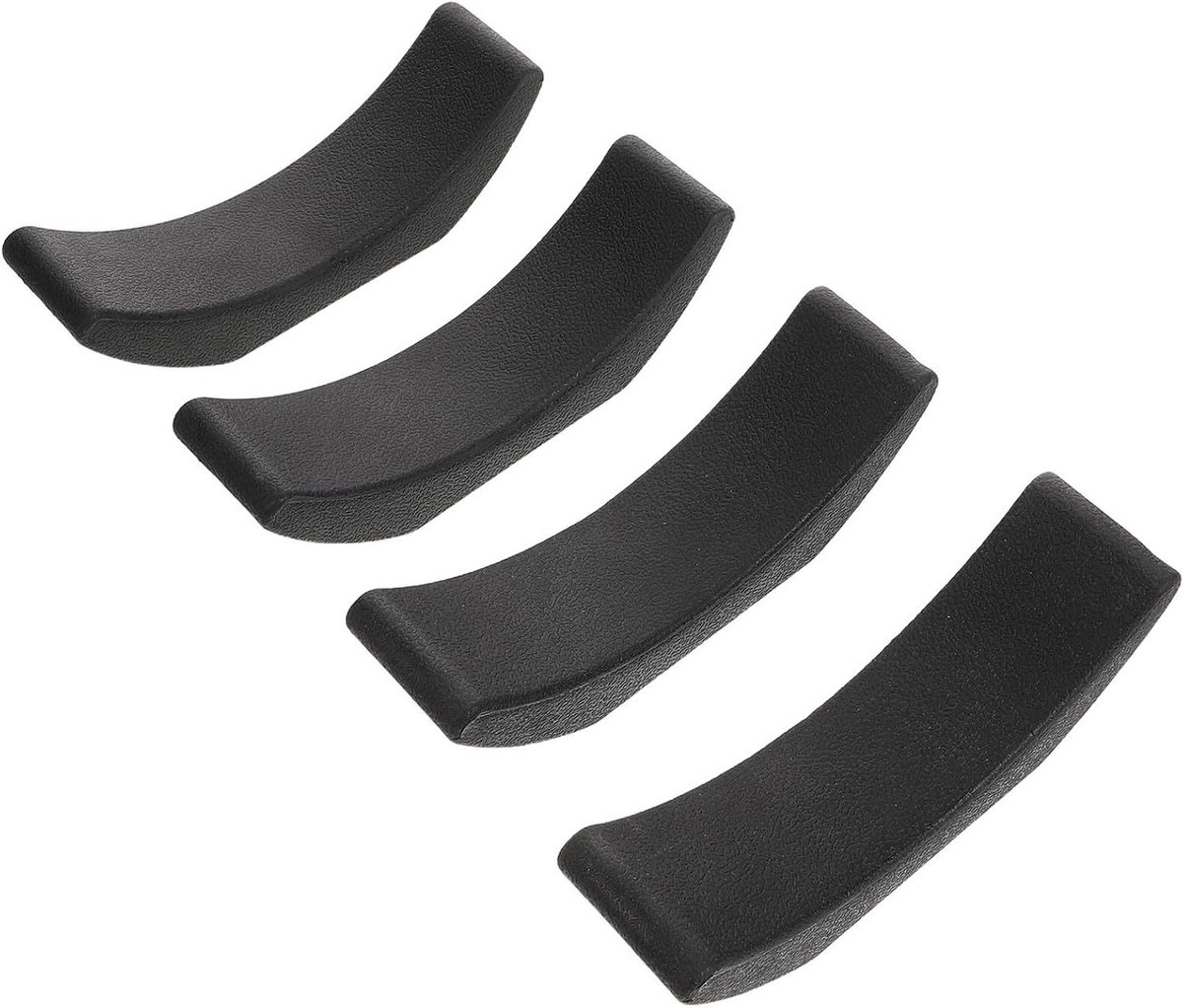 Haltersteunen - Dumbbell Rack Pads - Vloer Beschermen - Schokabsorberend Rubber - 16x4x2CM - Zwart