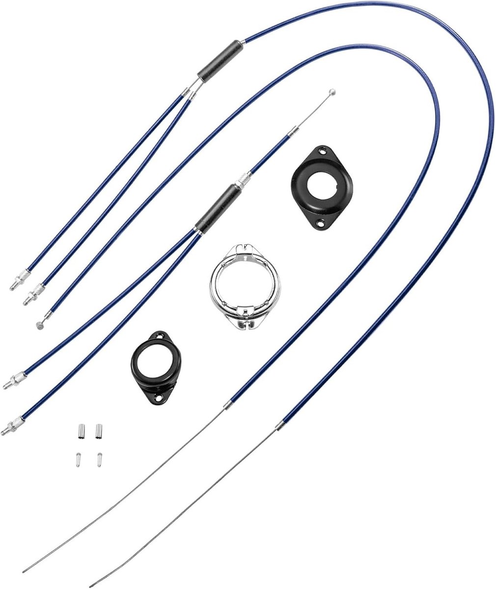 Complete BMX Rotor Kabelset voor Voor- en Achterrem met Spinner - Ideaal voor 360 Graden Stuurrotatie en Freestyle Tricks