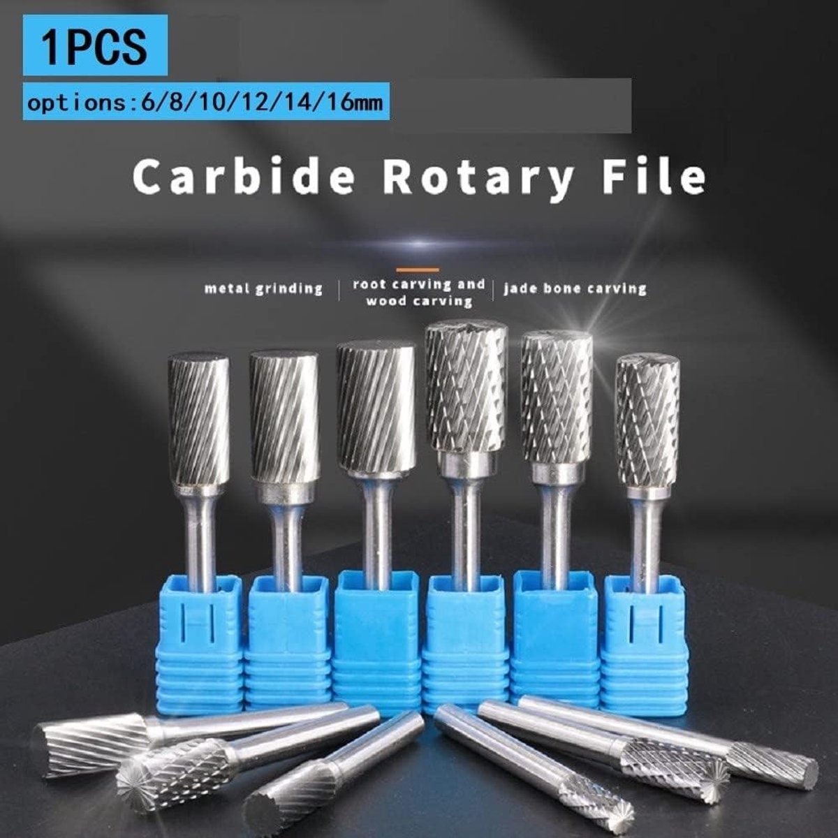 Rotary Point Grinding Burrs voor Metaalbewerking - Tungsten Carbide Frees, 6mm Shank voor Lassen en Snijden