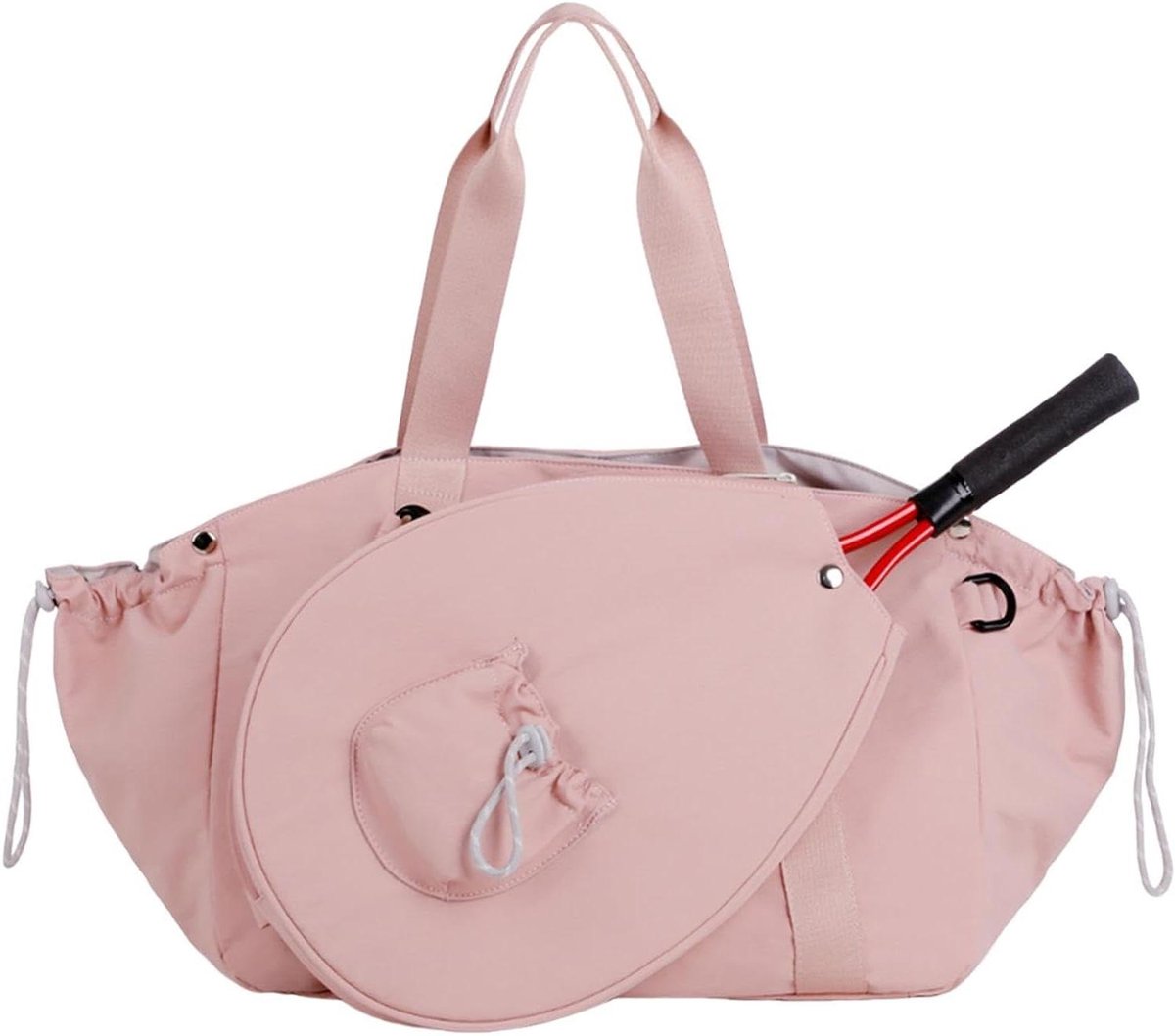 Sporttas Racket Tas - Gymtas Duffeltas - Sporten Reizen - Waterdicht Nylon Materiaal - 40x23x30 cm - Roze