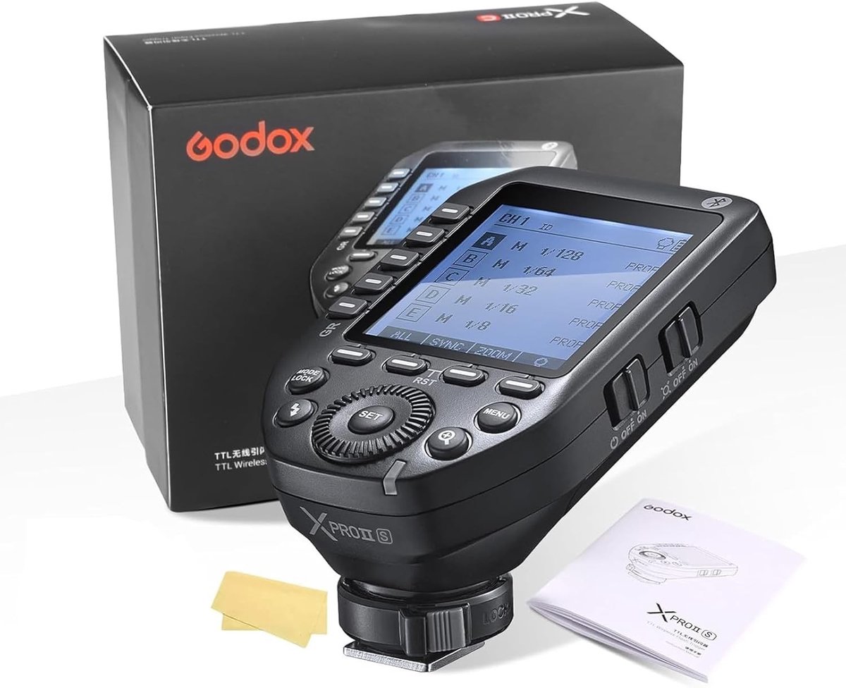 Draadloze Flits Trigger voor Sony met 2.4GHz, HSS tot 1/8000s, TCM Functie en Groot LCD Scherm