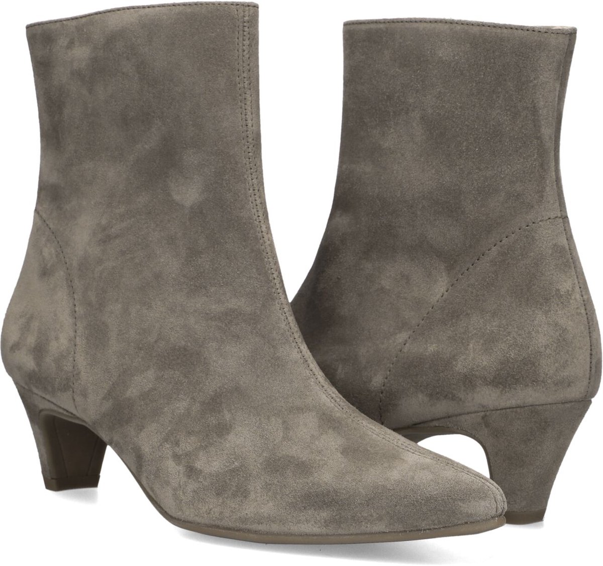 Paul Green 8288 Enkellaarsjes - Enkelboots met rits - Dames - Camel - Maat 37