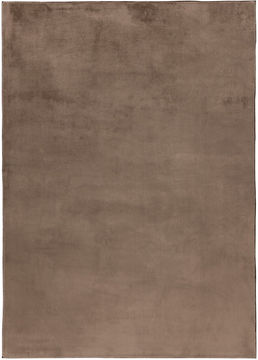 Padiro laagpolig vloerkleed 200 x 290 cm - taupe - modern effen design - geschikt voor vloerverwarming - van polyester