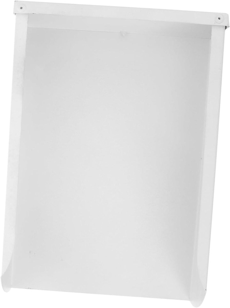 Regenwater Opvangbak - Regenpijp Verlenger - Water Opvangen - Aluminiumlegering - 29x20cm - Wit