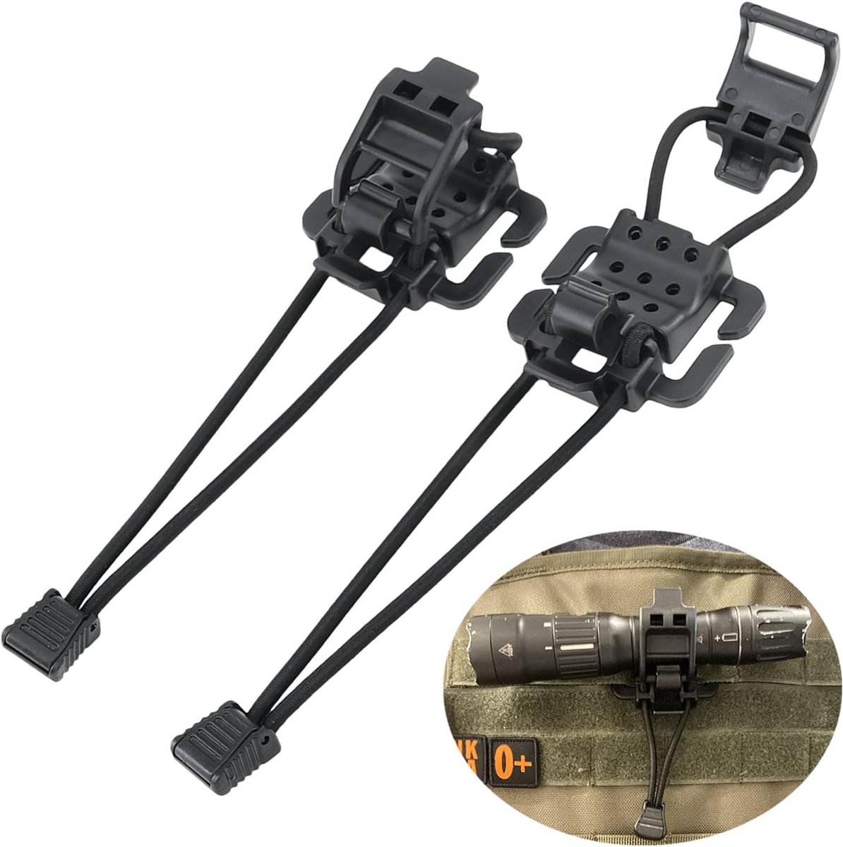 Tactical tourniquet - Zwart - Multifunctionele Tactische Gereedschapsclip van Kunststof - Voor Bevestiging aan Rugzak en Vest