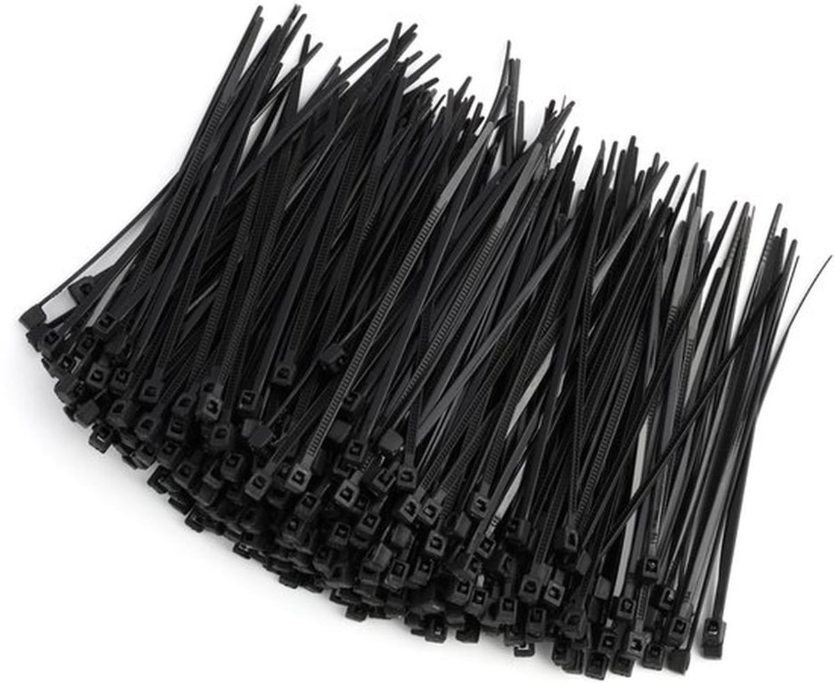 Kabelbinders Zwart 80 mm x 1,8 mm - Zelfsluitend - Hittebestendig - Duurzaam - Robuust - Voor Organisatie en Bevestiging - Binders