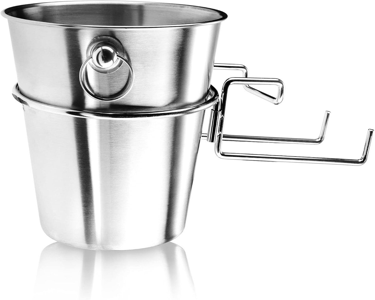 Wijnkoeler staaf - Zilver - 20,5 x 20,5 cm - Roestvrijstalen Champagnekoeler met Tafelhouder - Voor Feestelijke Gelegenheden