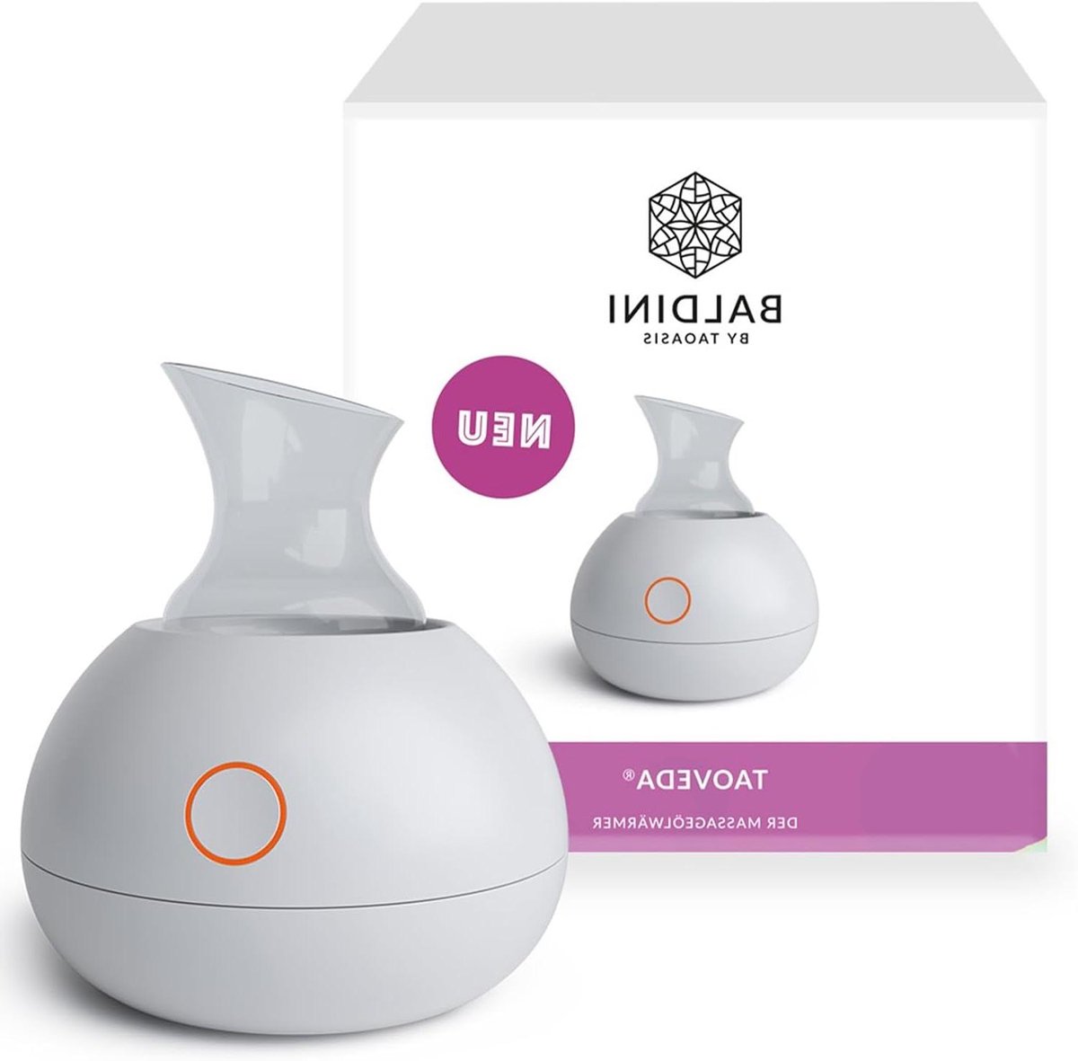Massageolie Warmer - Olie Verwarmer - Ontspannende Massages - Snel Opwarmen - 50 ml - Wit