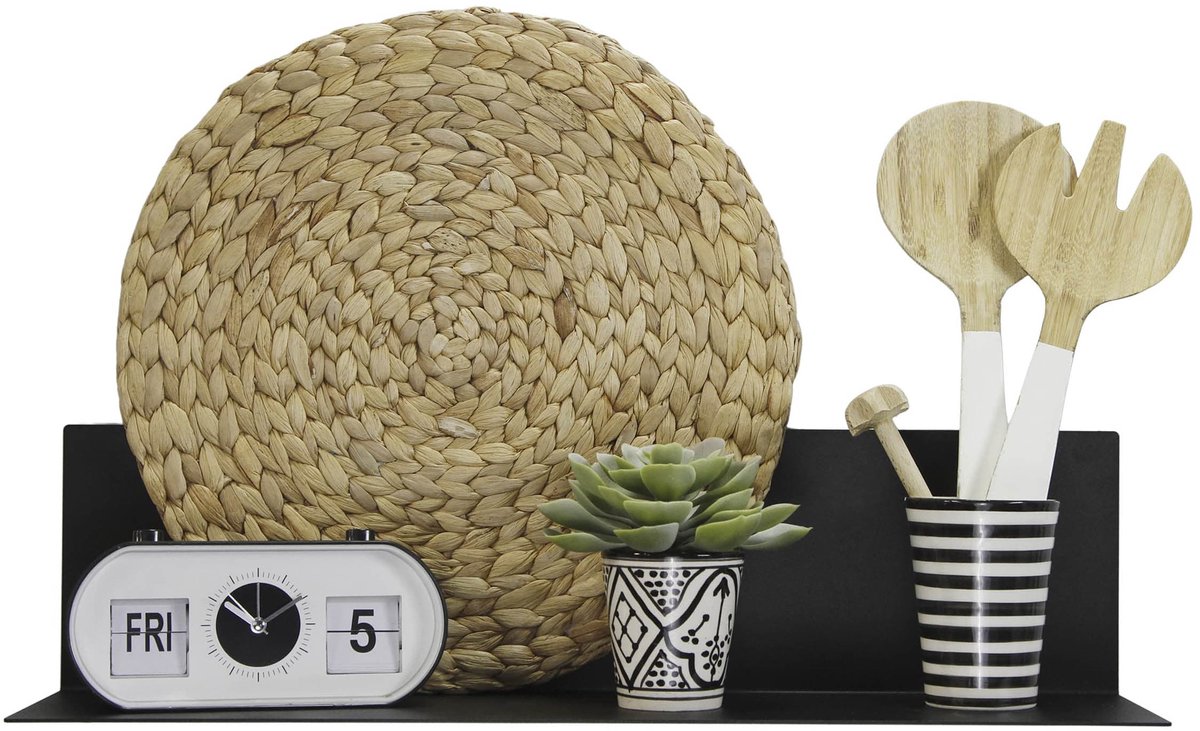 Magnetische Wandplank Zwart Large - Kamer26