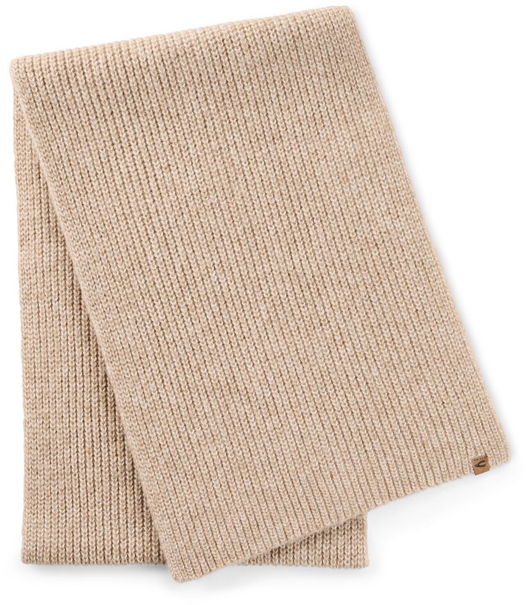 camel active Gebreide sjaal van bijzonder zacht materiaal - Maat womenswear-OS - Beige