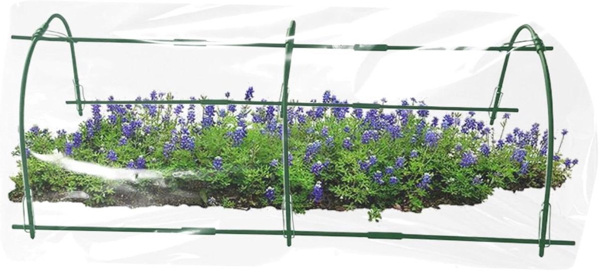 Kasboog Kweekkas - Plantenboog Tunnel - Plantenondersteuning Buiten - Windbestendige Constructie - 120x80cm - A
