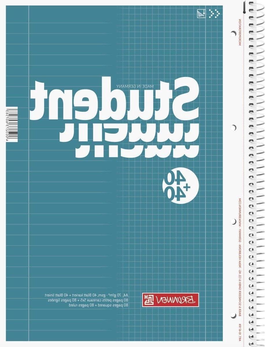 Collegeblok Duo - Notitieblok Student - Studie Notities Maken - Dubbelzijdig Bedrukbaar - A4 - Petrol