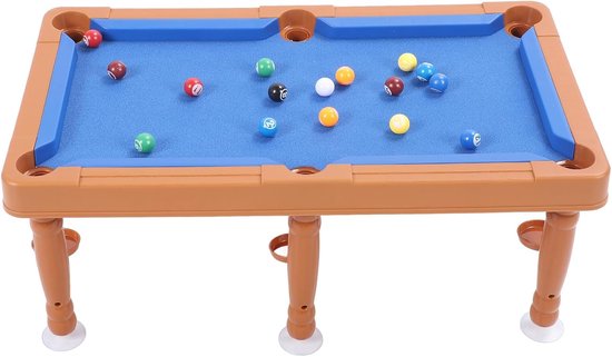 Miniatuur Pooltafel - Kinder Biljartspel - Binnen Spelen - Multifunctioneel Tafelblad - 71 x 31 cm - Groen — afbeelding 5