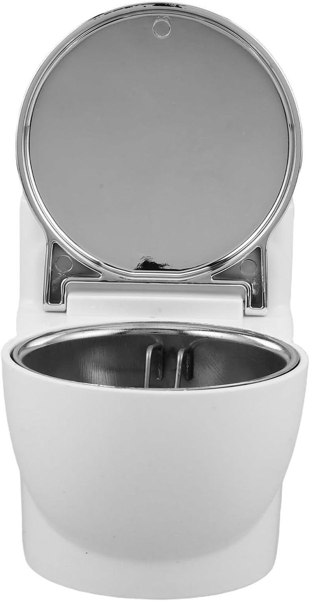 Kattenfontein Anti-mors - Huisdier Drinkbak - Hydratatie Stimuleren - Speels Toiletontwerp - 13 x 9.5 x 8 cm - Wit