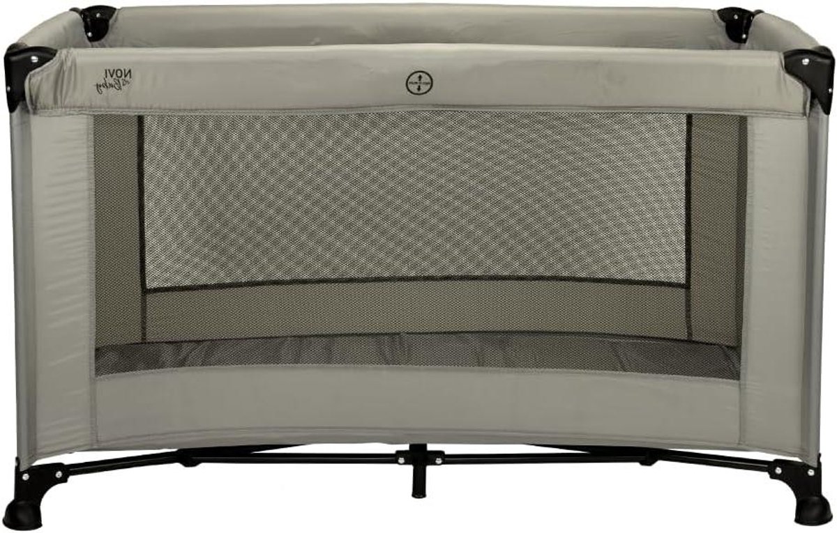 Baby ledikant - Babybedje peuter - Veilig slapen - Stevig en stabiel - 120x60 cm - Zandkleur