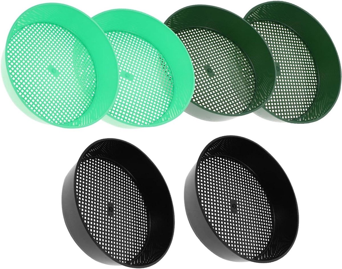Tuin Zeef - Grondzeef Compostzeef - Bodem Verbeteren - Duurzame Plastic Constructie - 21 x 21 x 5 cm
