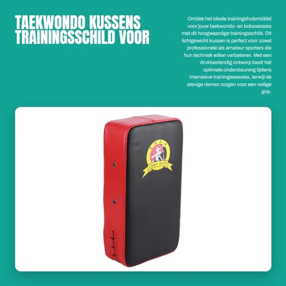 Schlagkussen Lichtgewicht - Taekwondo Training - Schokabsorberend - Hand/Voet Pads - Reisvriendelijk - Comfortabele Klittenbandsluiting - Schopkussen