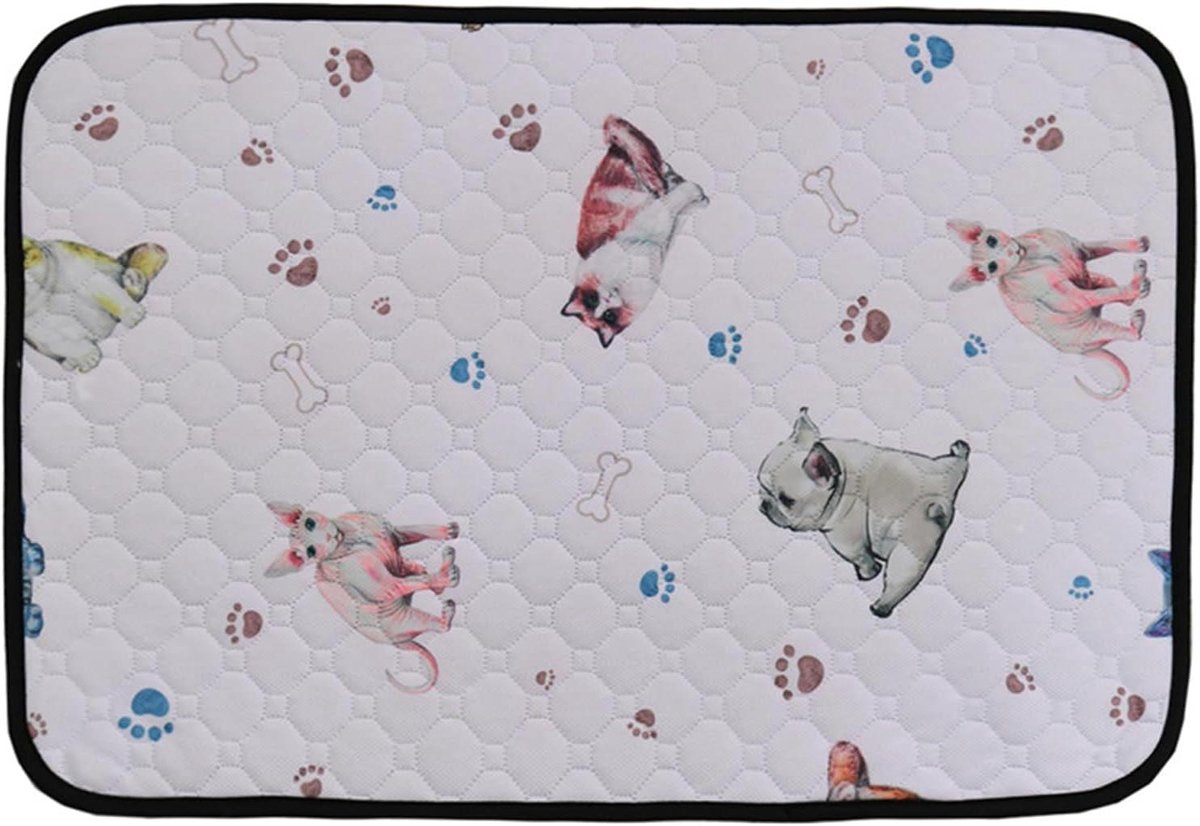 Wasbare Hondenkussens - Hondenmat Absorberend - Huisdier Zindelijkheid - Waterdichte Anti-vlek - 60 x 45 cm - Grijs