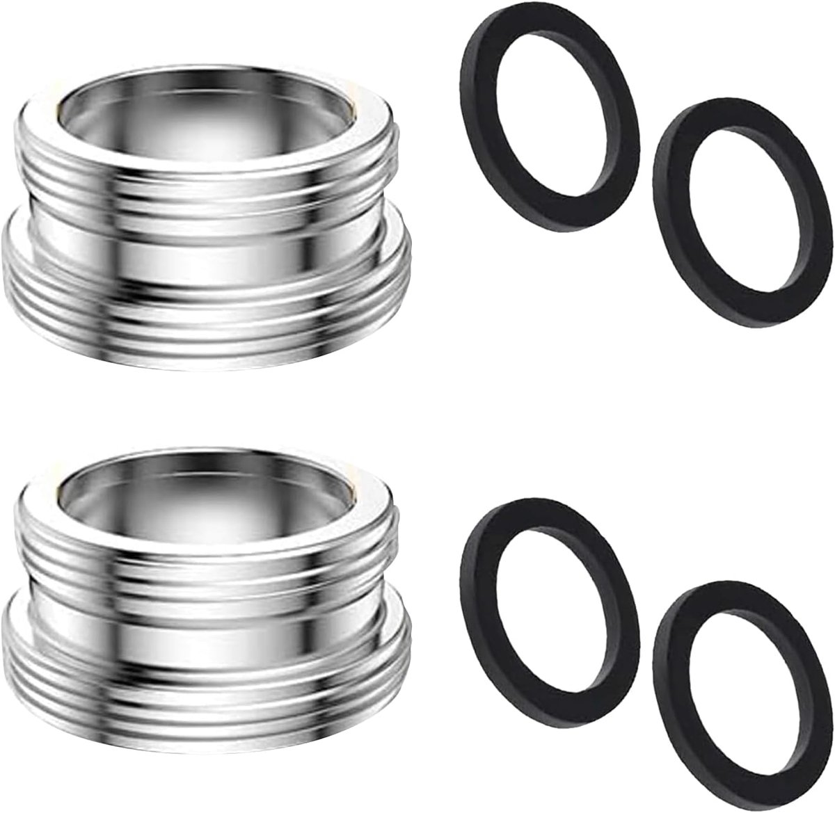 2 Stuks Waterkraanadapter M24 naar M22 buitendraad adapter
