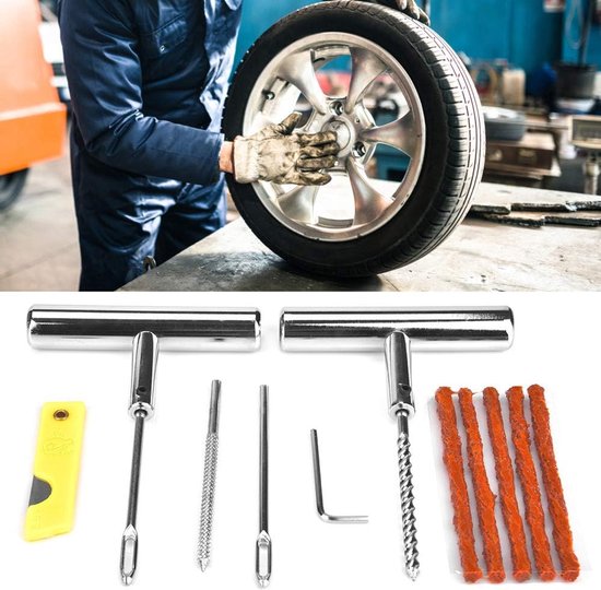 Bandenreparatieset - Bandenset - Noodreparaties onderweg - 13-delige set - 600 g - Niet gespecificeerd — afbeelding 3