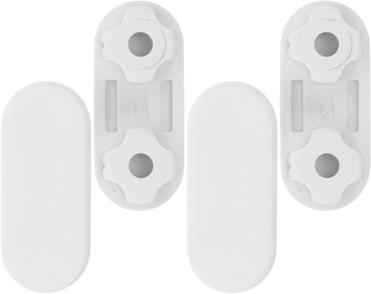 Toiletzitting Bumpers - Geluiddempende Kussentjes - Stille Badkamer - Universele Pasvorm - 4 Stuks - Wit