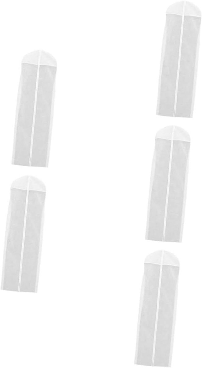 Kledinghoezen Dames - Opbergzakken Jurken - Kleding Beschermen - Ademend Non-woven Materiaal - 176 x 57 cm - Wit