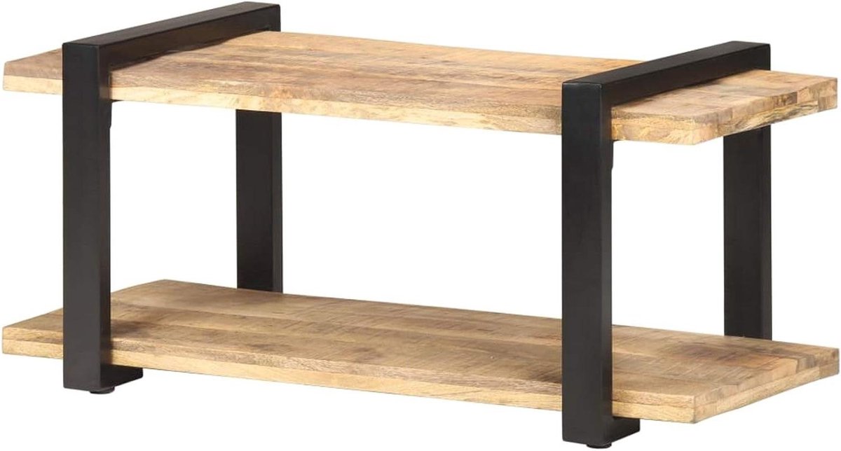 Tv-kast Hout - Dressoir Plank - Entertainment Opbergen - Industrieel Design - 90x40x40 cm - Zwart