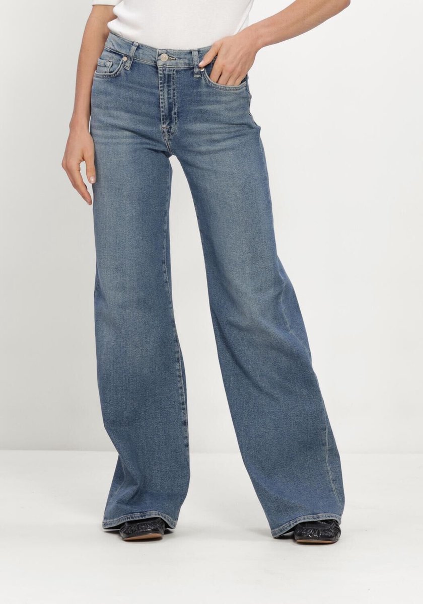 7 For All Mankind Lotta Tide Break Jeans Dames - Broek - Blauw - Maat 31