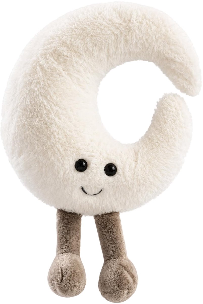 Mondkussen in maanvorm, decoratief en comfortabel voor sofa en bed