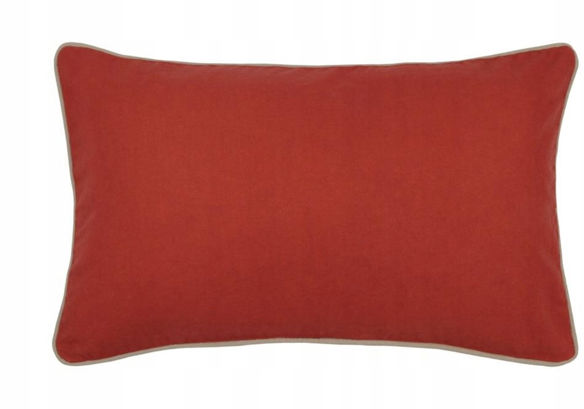 Decoratieve Kussenhoes DUO 30x50 cm - Stijlvol met Contrasterende Bies