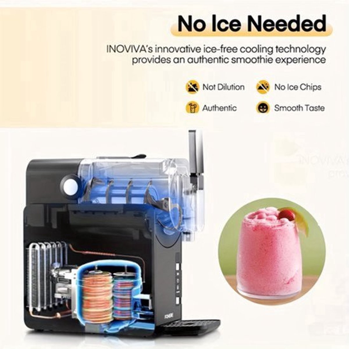 Bevroren Drankjes Machine – Slushmaker – Smoothie Maker – Milkshake Machine – 2 Liter Volume – Snelle Invries Technologie – Zelfreinigend Systeem