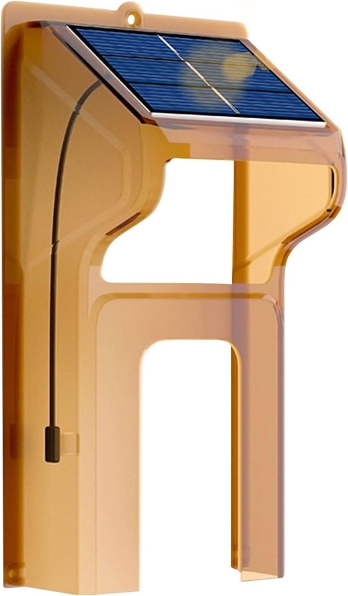 Deurbel Camera Cover - Beschermhoes Deurbel - Buitengebruik Beveiligen - Zelfopladend Zonnepaneel - 244 x 121 x 1 cm - Bruin